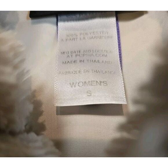 PATAGONIA Women's Pelage Fleece Fur Vest Bleached Stone Sz Small - Picture 9 of 10